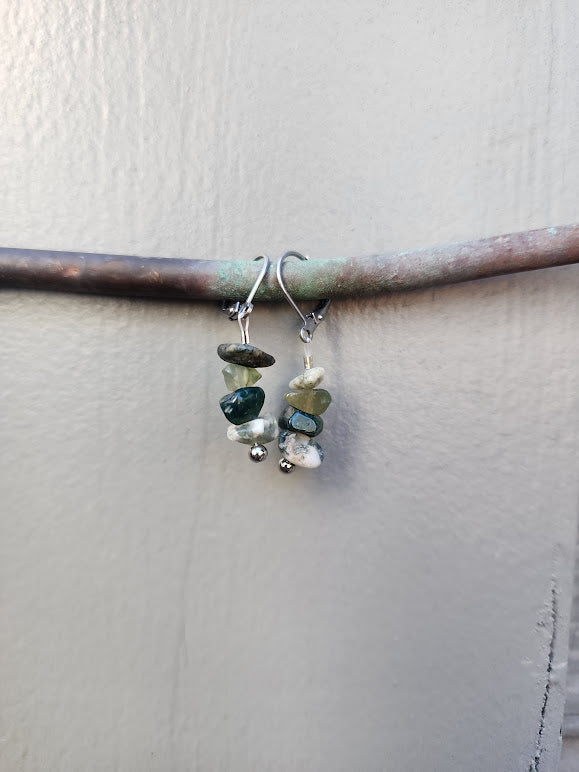 Trail-Tested Adventure Earrings | Moss Agate