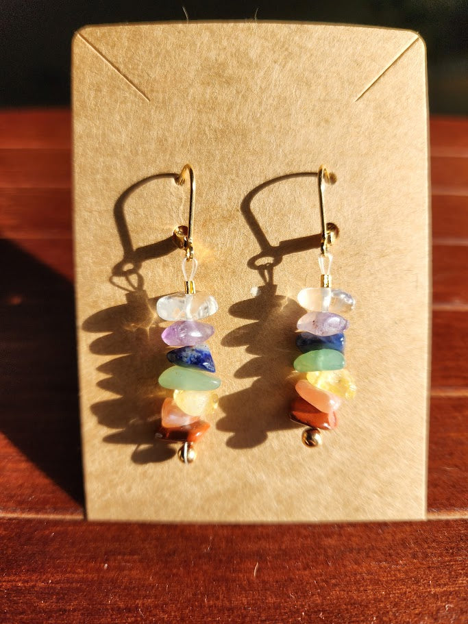 Trail-Tested Adventure Earrings | Seven Chakras (14k gold-filled)