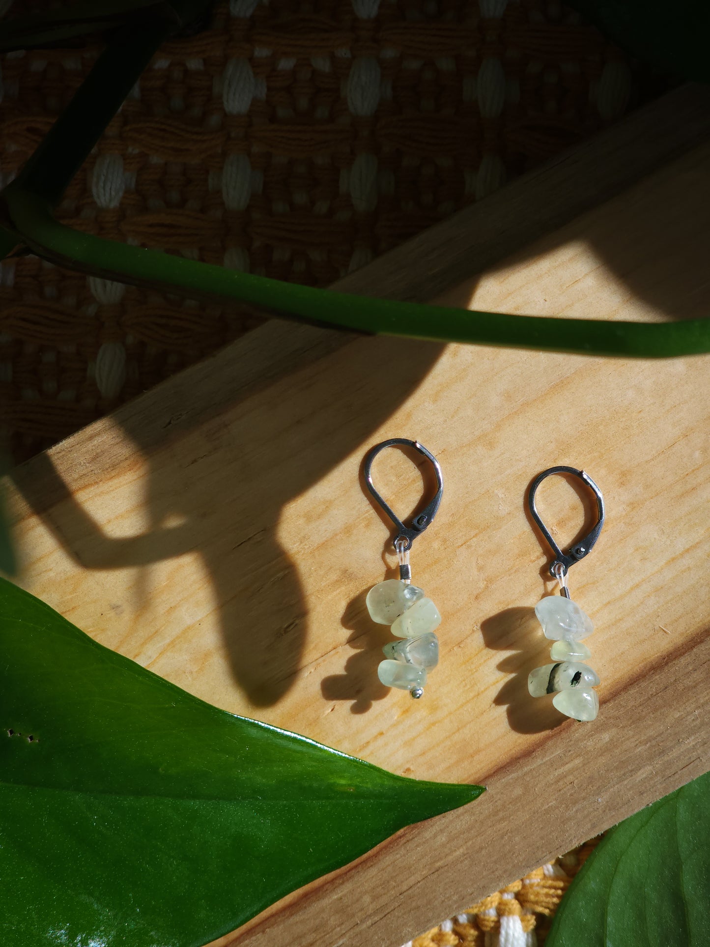 Trail-Tested Adventure Earrings | Green Prehnite