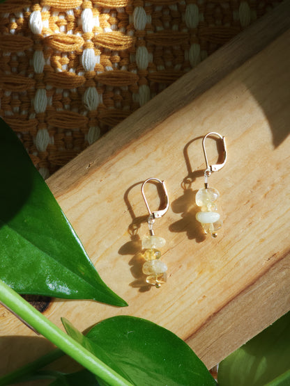 Trail-Tested Adventure Earrings | Citrine (14k gold-plated)