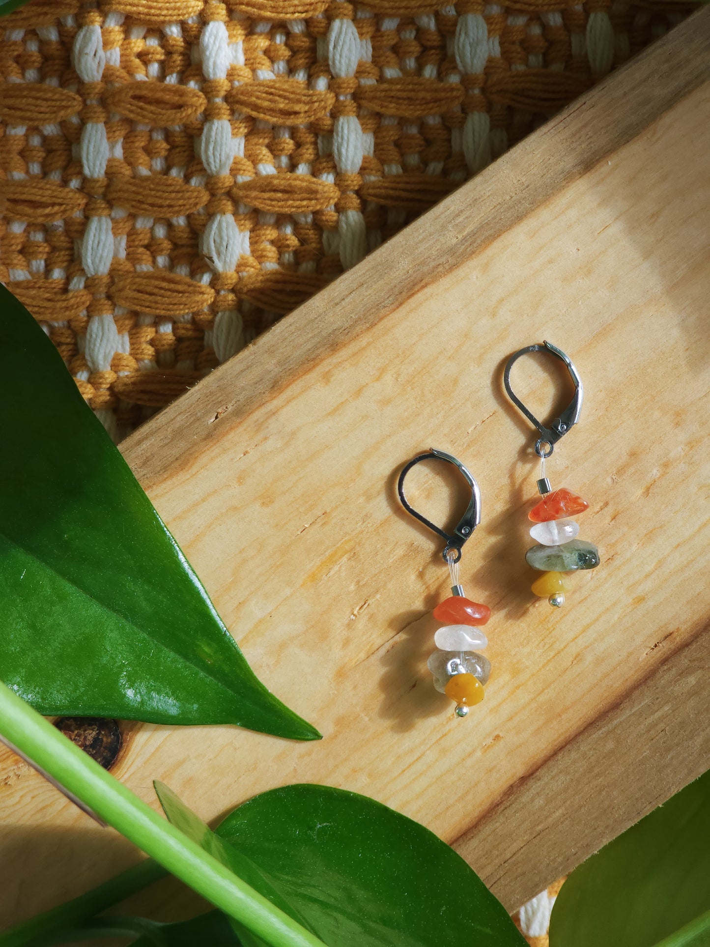 Trail-Tested Adventure Earrings | Rutilated Quartz